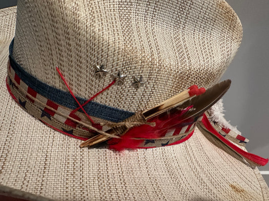 WILD AND FREE STRAW COWBOY HAT 🇺🇸